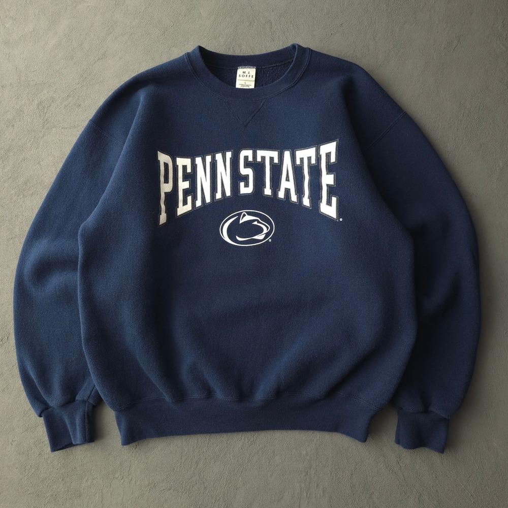 Vintage 90s M. J. Soffe Navy Penn State Sweatshirt L Nittany Lions Crewneck
